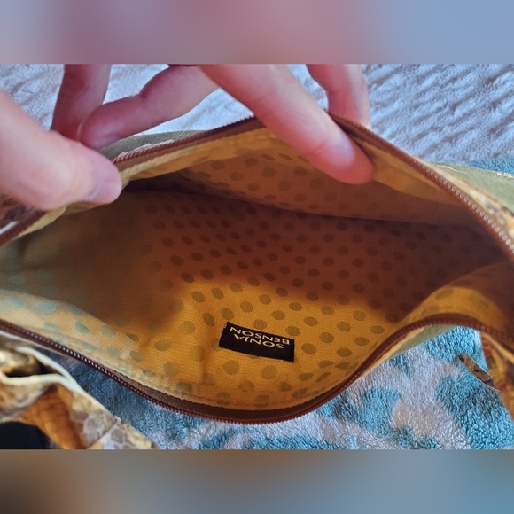 Sonja Benson Vintage Linen Paisley Purse - Picture 10 of 11